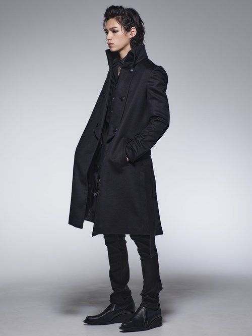 《予約品》 LongNapoleonCoat / ナポレオンコート / ブラック 【kiryuyrik】