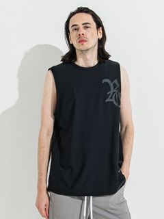 【予約品 】RASH OVER NO SLEEVE / ラッシュガード オーバーサイズノースリーブ / RCブラック
