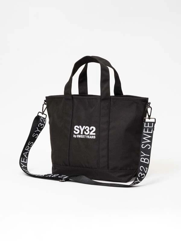 SHOULDER BELT付き TOTE BAG BLACK 【SY32 by SWEET YEARS GOLF】