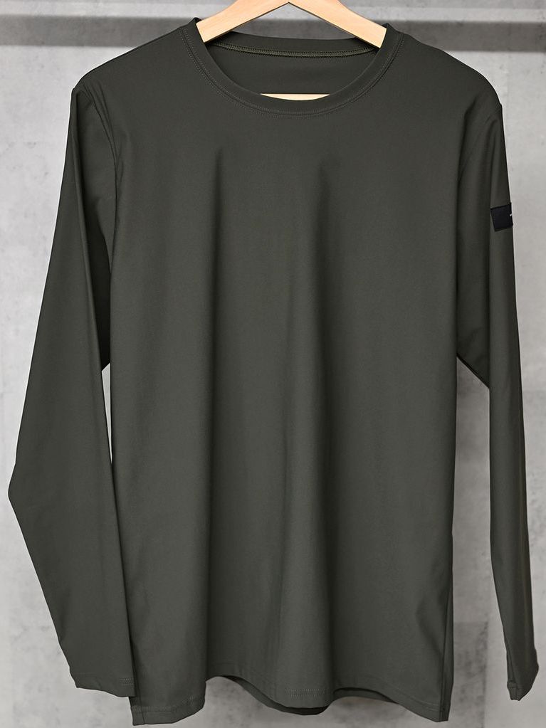 《予約11月17日19時締め》 nylon longsleave Tee / ルーズTシャツ / カーキ