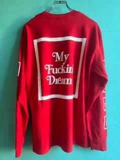 《予約》 l/s Tシャツ (square) / レッド  【M】 3月頃~入荷予定