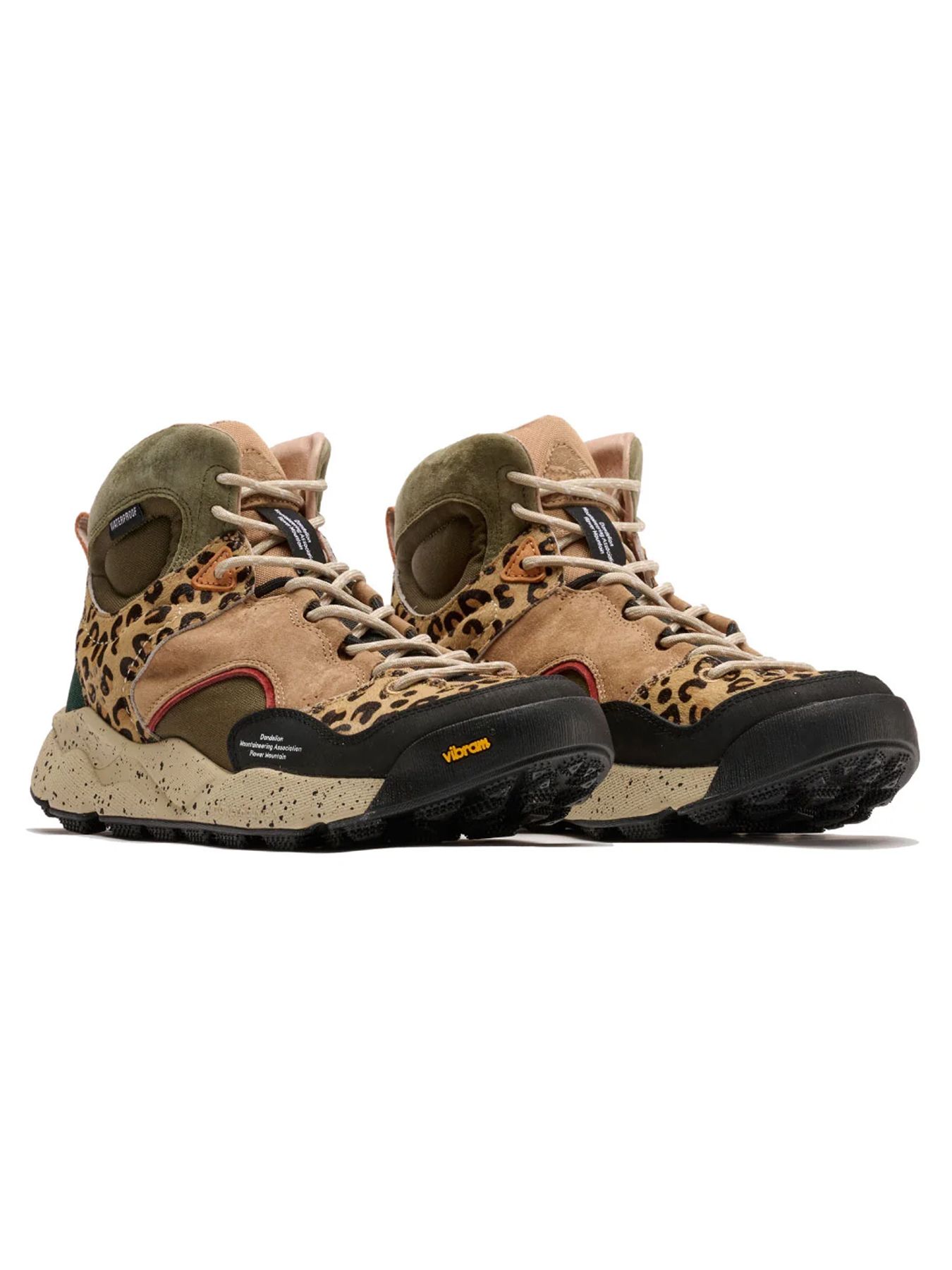 【プレミアムセレクト】BACK COUNTRY HI / ハイカットスニーカー / Camel-Khaki-Leopars / FM66H-1-025