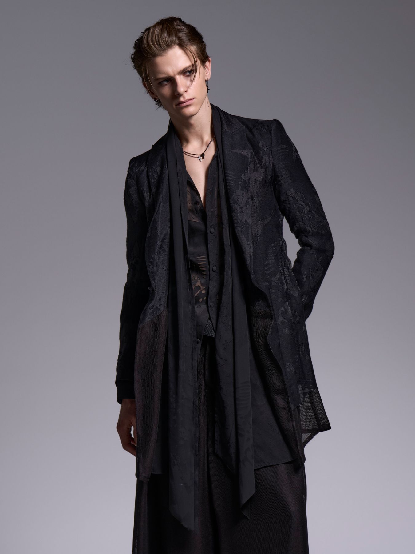 【予約品 1月4日(日) 締切】Layered Jacket / レイヤードジャケット / ブラック