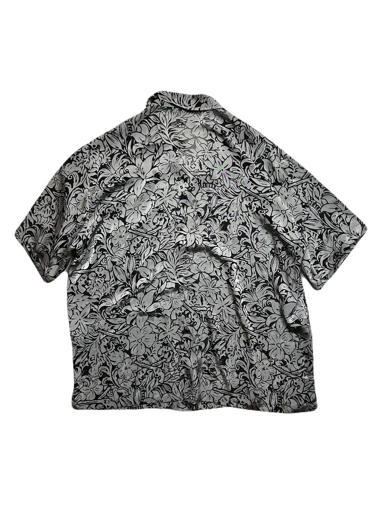 【予約品 8月10日(日) 締切 】FLOWER OPAL SHIRT / フラワーオパール シャツ / グレー