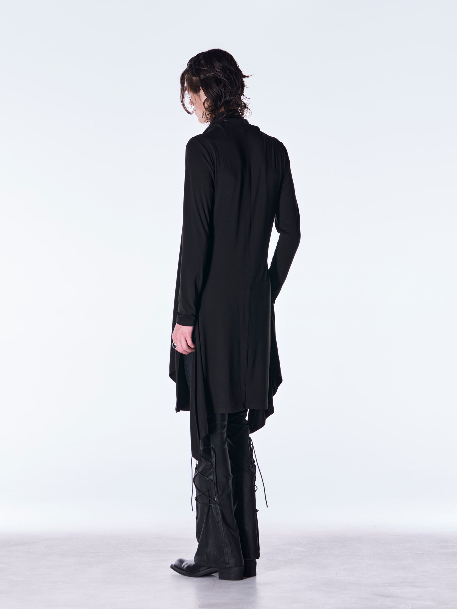 【予約品 6月29日(月) 締切】Heat Tech BEATENJIKU Stole Cardigan / ストールカーディガン / ブラック