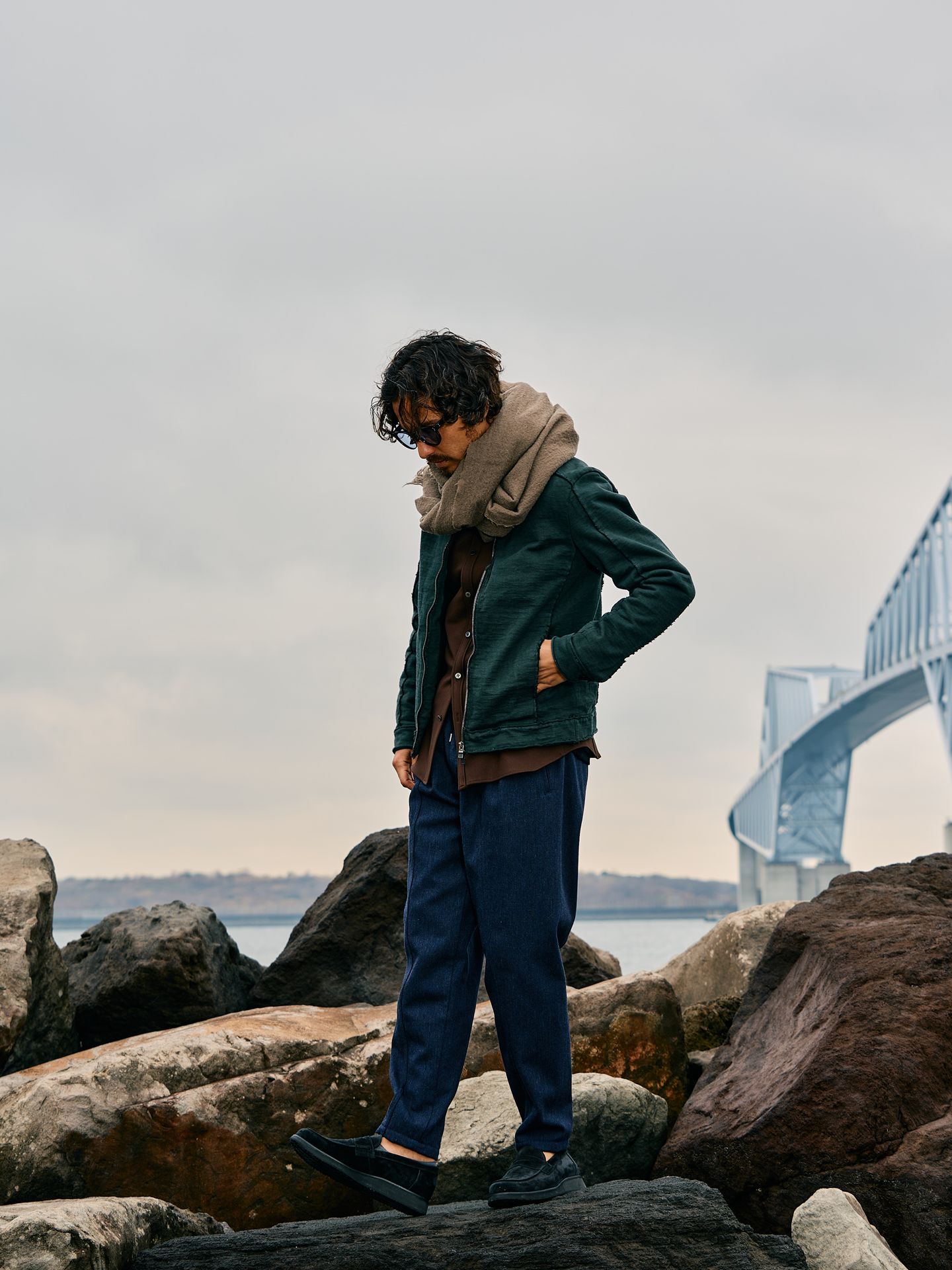 【予約品】 serge easy pants / イージーパンツ / ネイビー