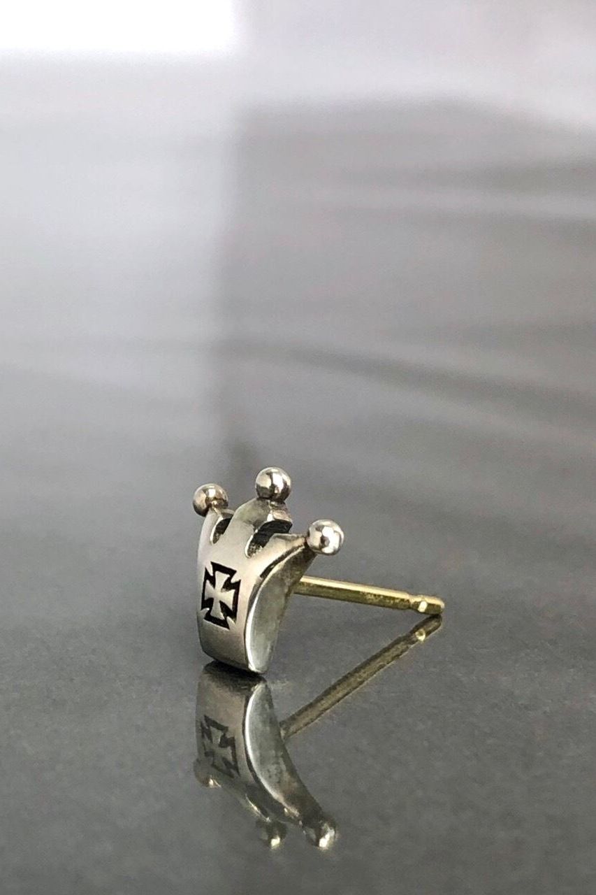 《受注生産》 CROWN STUD ピアス 【GOD SIZE】 注文から2～3週間後入荷予定