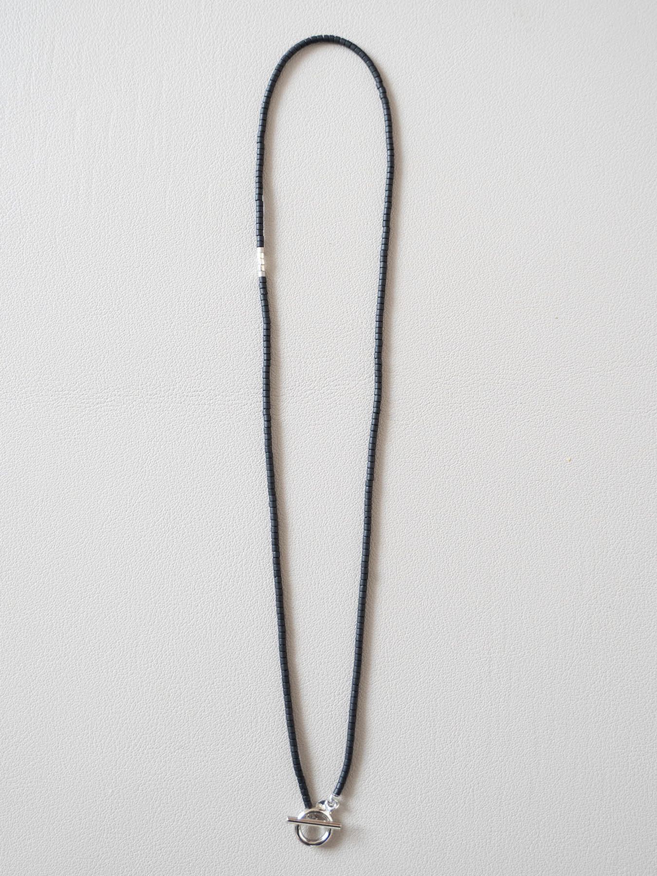 《予約品》 BEADS NECKLACE / ネックレス / ブラック 【Iroquois.SENTI】