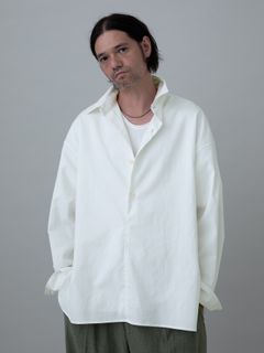 【予約品 11月23日(日) 締切】MINIMALPULLOVER / プルオーバーシャツ / WHITE