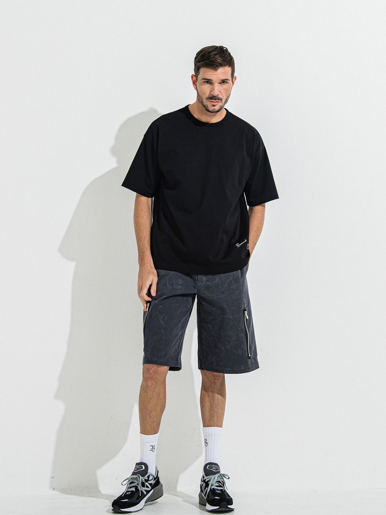 【予約品 】YOAKE PHOTO OVER TEE /  フォトオーバーサイズTシャツ / ブラック