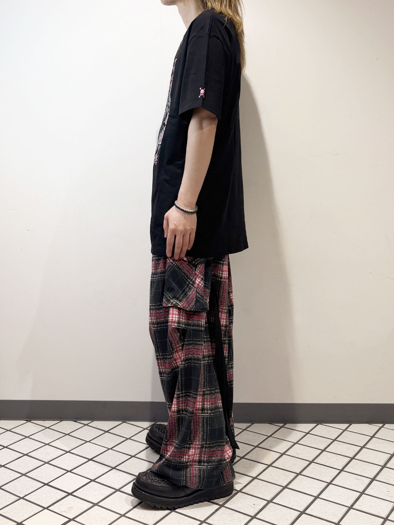 WILD HEART GRAPHIC T / 半袖Tシャツ / ブラック【Roen】