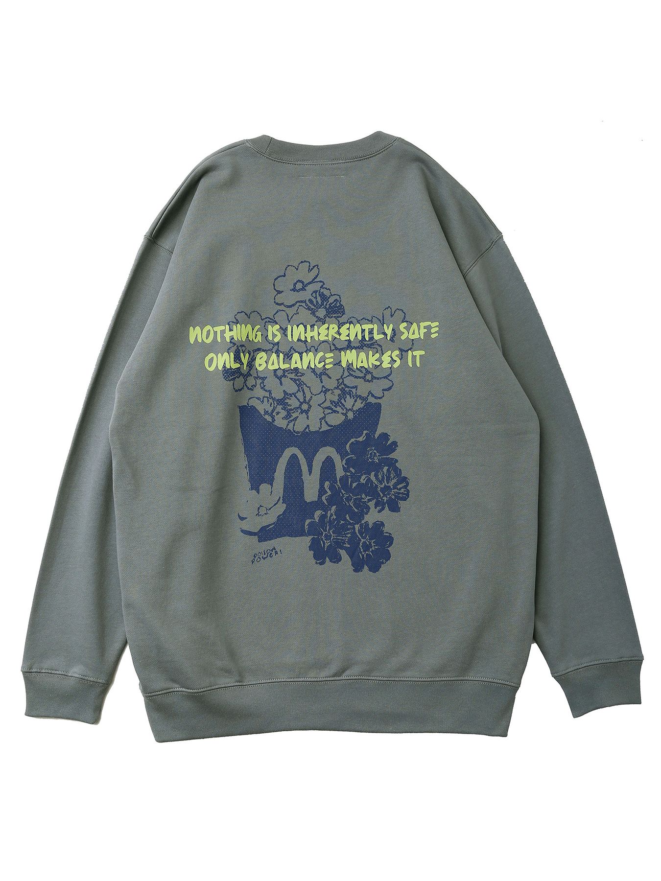 BALANCE SWEAT / クルーネックスウェット / フェードグリーン