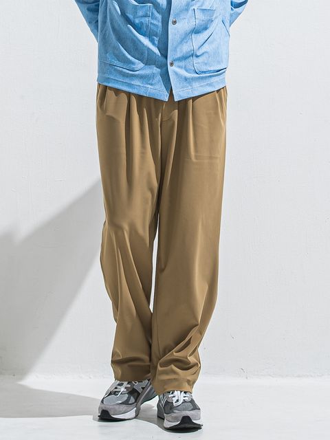 【予約品 2月15日(日) 18:00 締切】BEN PANTS / ワイドルーズパンツ / ブラウン
