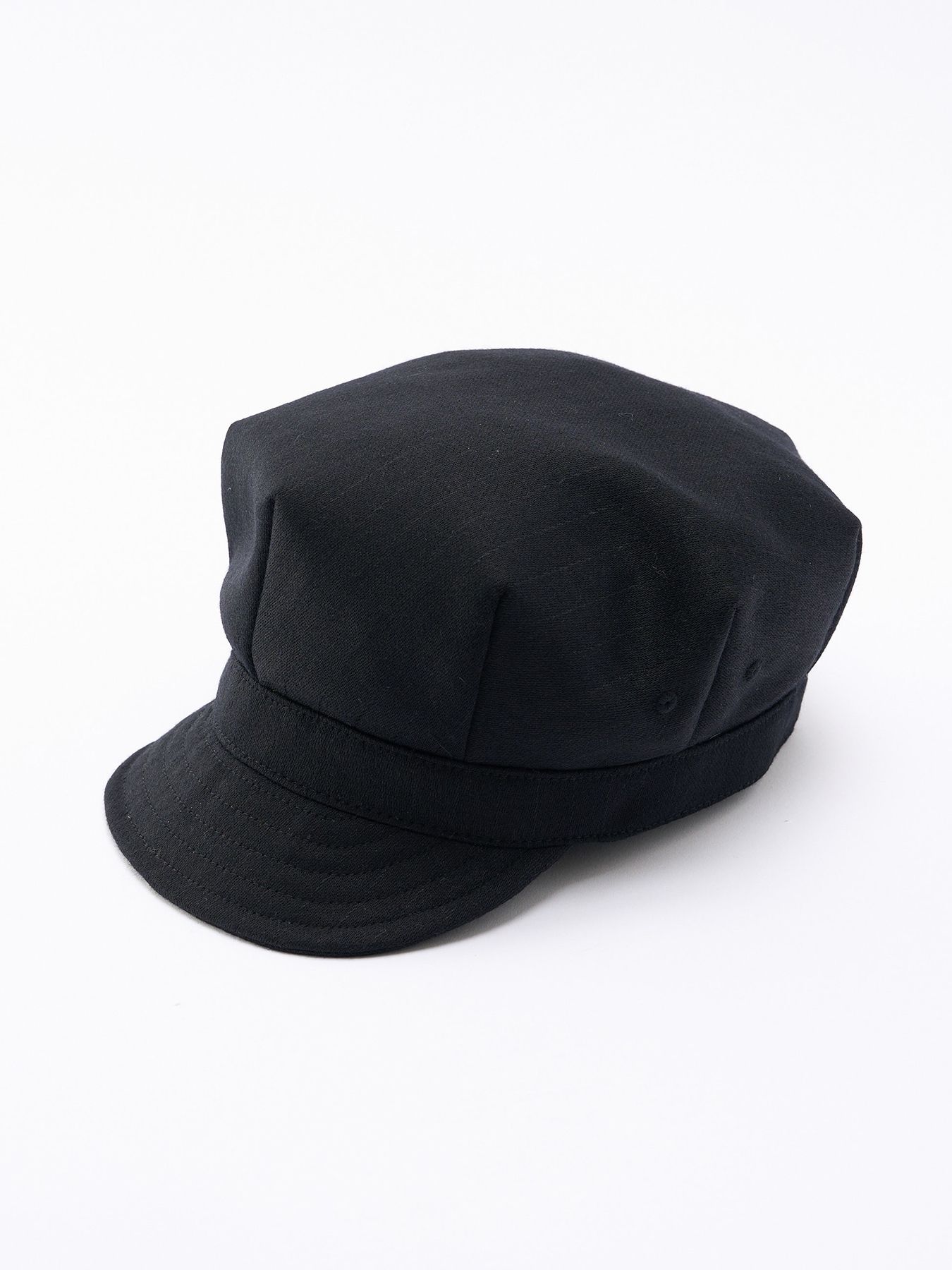 【予約品 4月19日(日) 18時締切】venetian stripe engineer cap / ヴェネツィアン ストライプ エンジニアキャップ / ブラック
