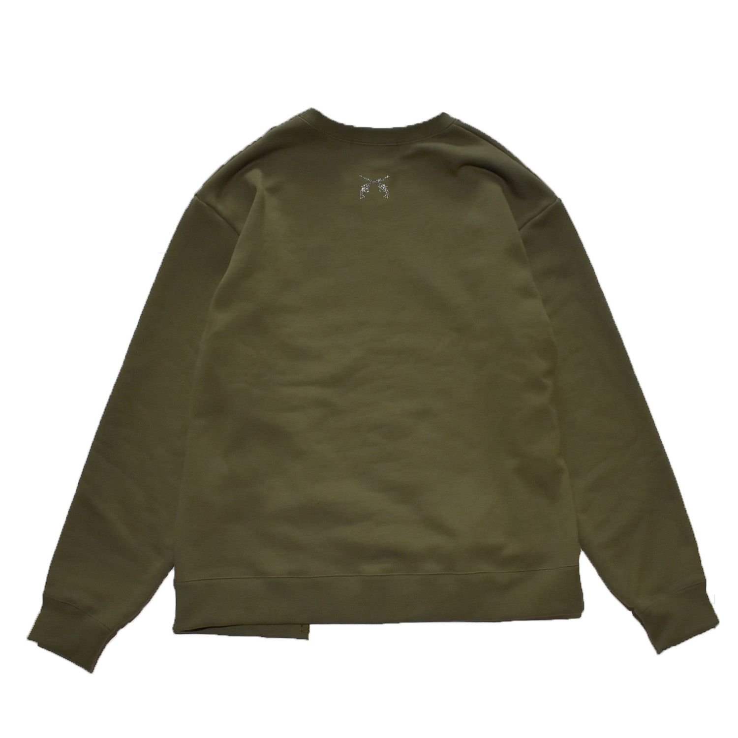 《予約品3月27日 23時55分締め》 SLIT CREWNECK CRY  / スウェット / カーキ  【roarguns 】8月中入荷予定