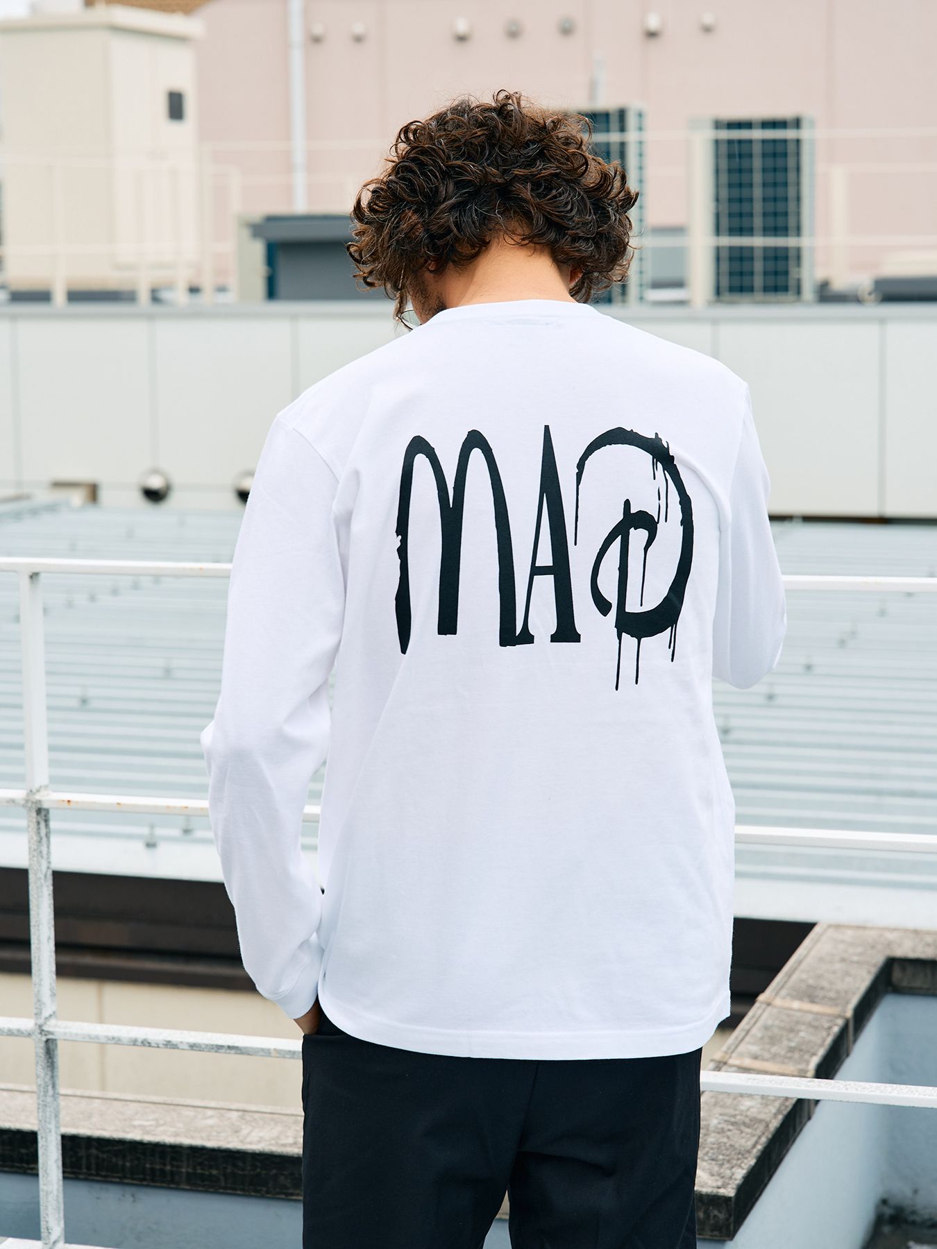 【予約品 5月8日(木) AM10時 締切】 5.6ozコットン天竺 80S QUEEN シークインLS Tシャツ / ホワイト