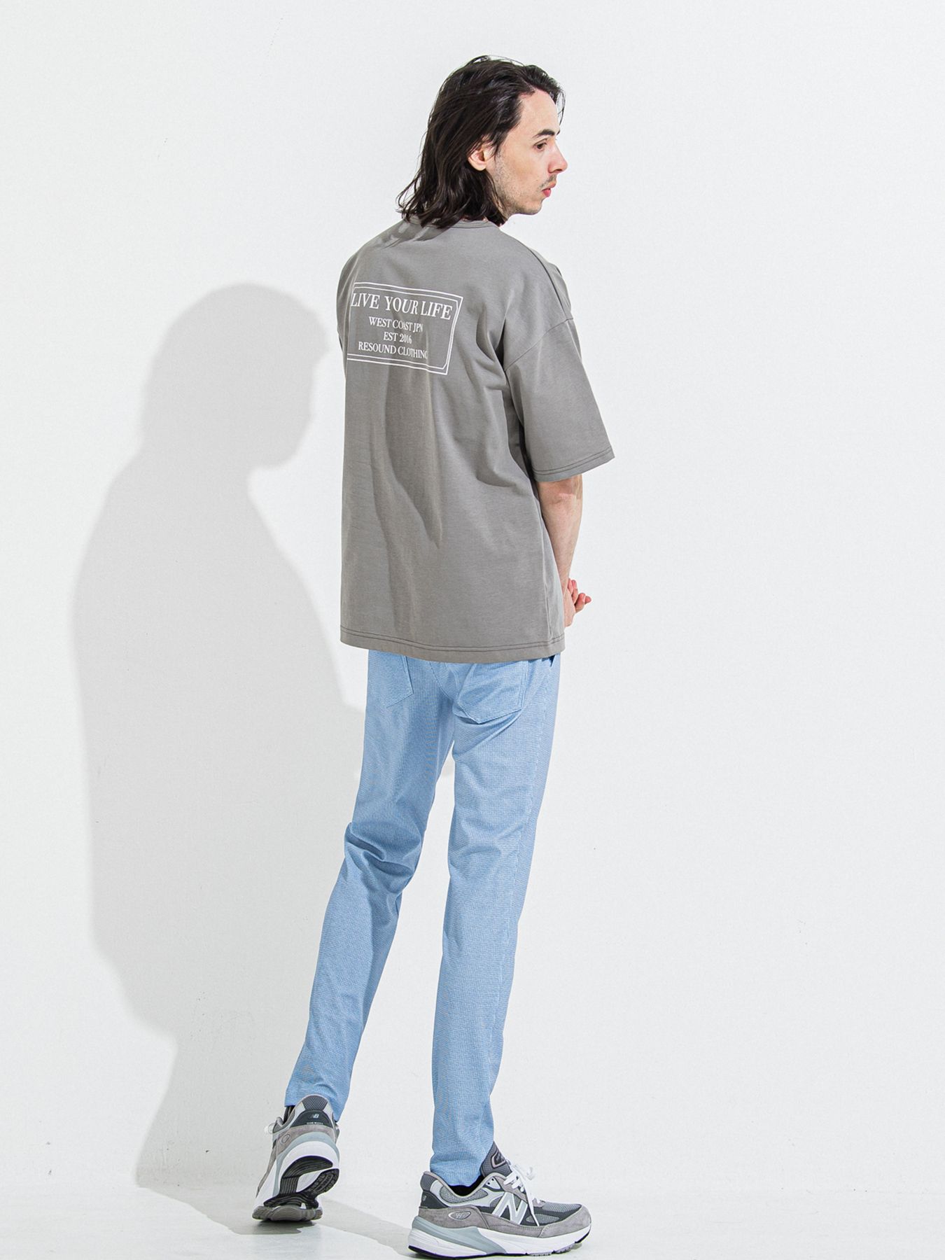 【予約品 】CREW OVER TEE /  クルーオーバーサイズTシャツ / グレー