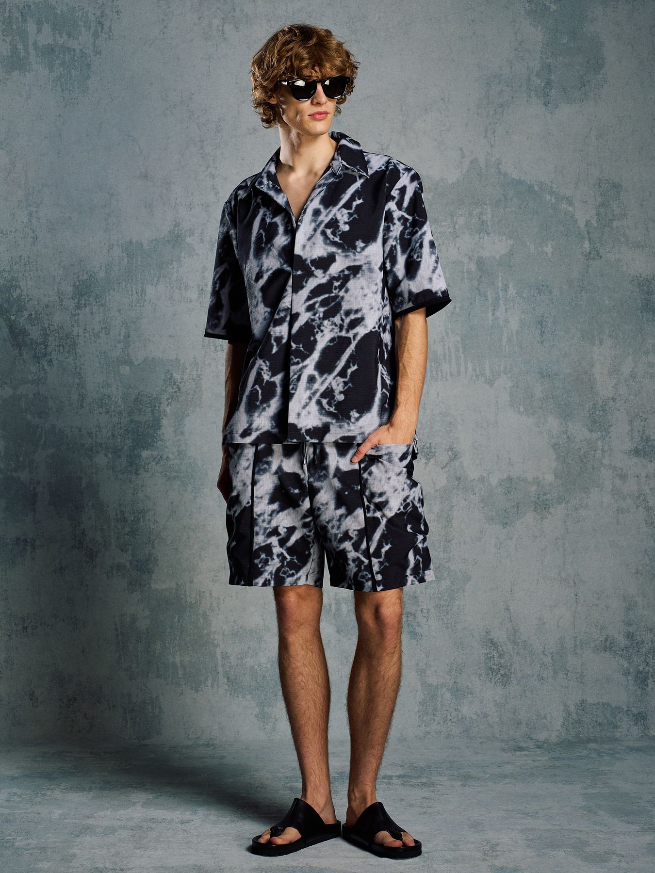 【予約品 1月25日(日) 締切】teck shorts / テックショーツ / モノプリント