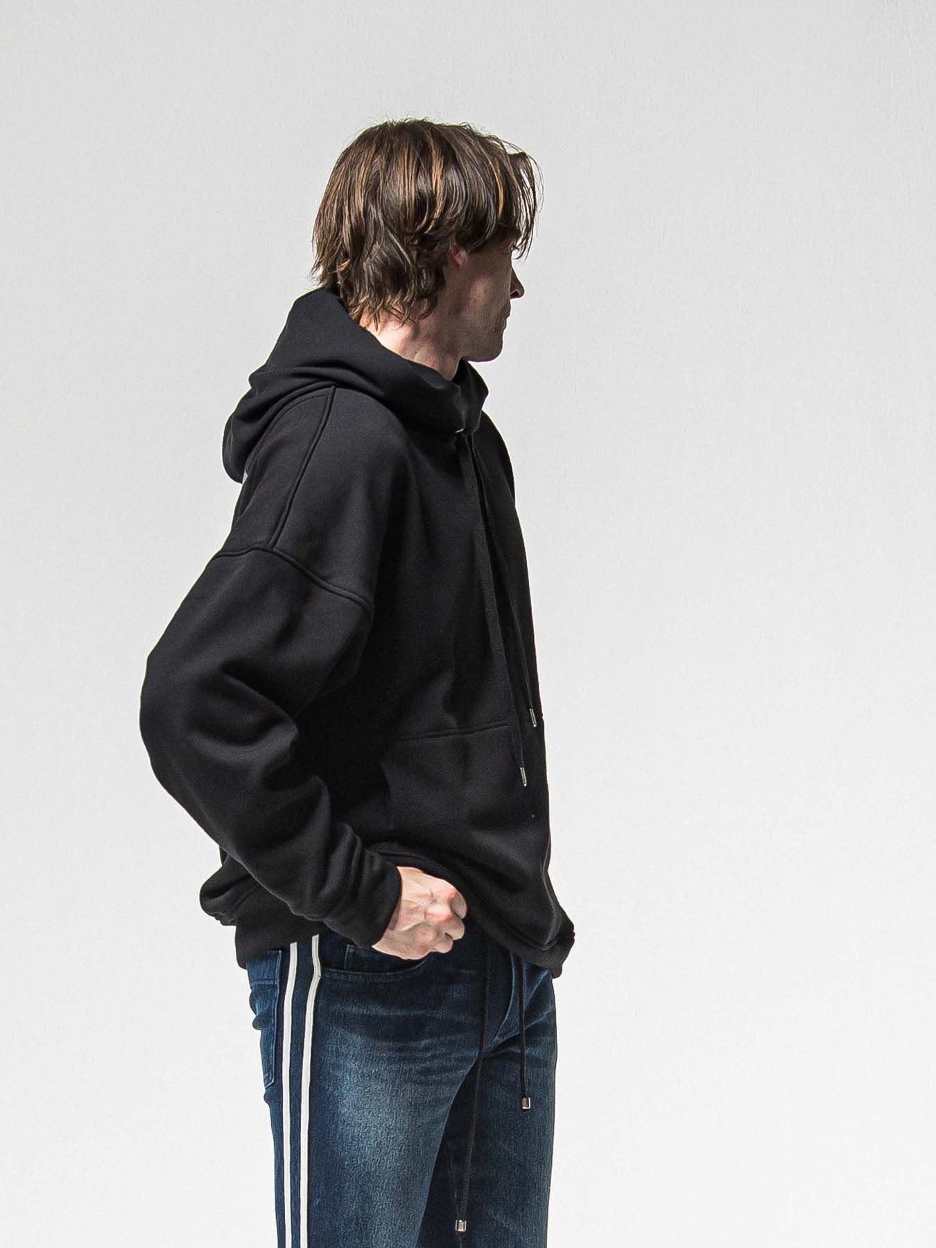 【予約品 8月31日(日) 締切】FRIDAY OLD COVER VEROURS FLEECE HOODIE / FRIDAYコラボ オールドカバー ベロアフリース フーディ / ブラック