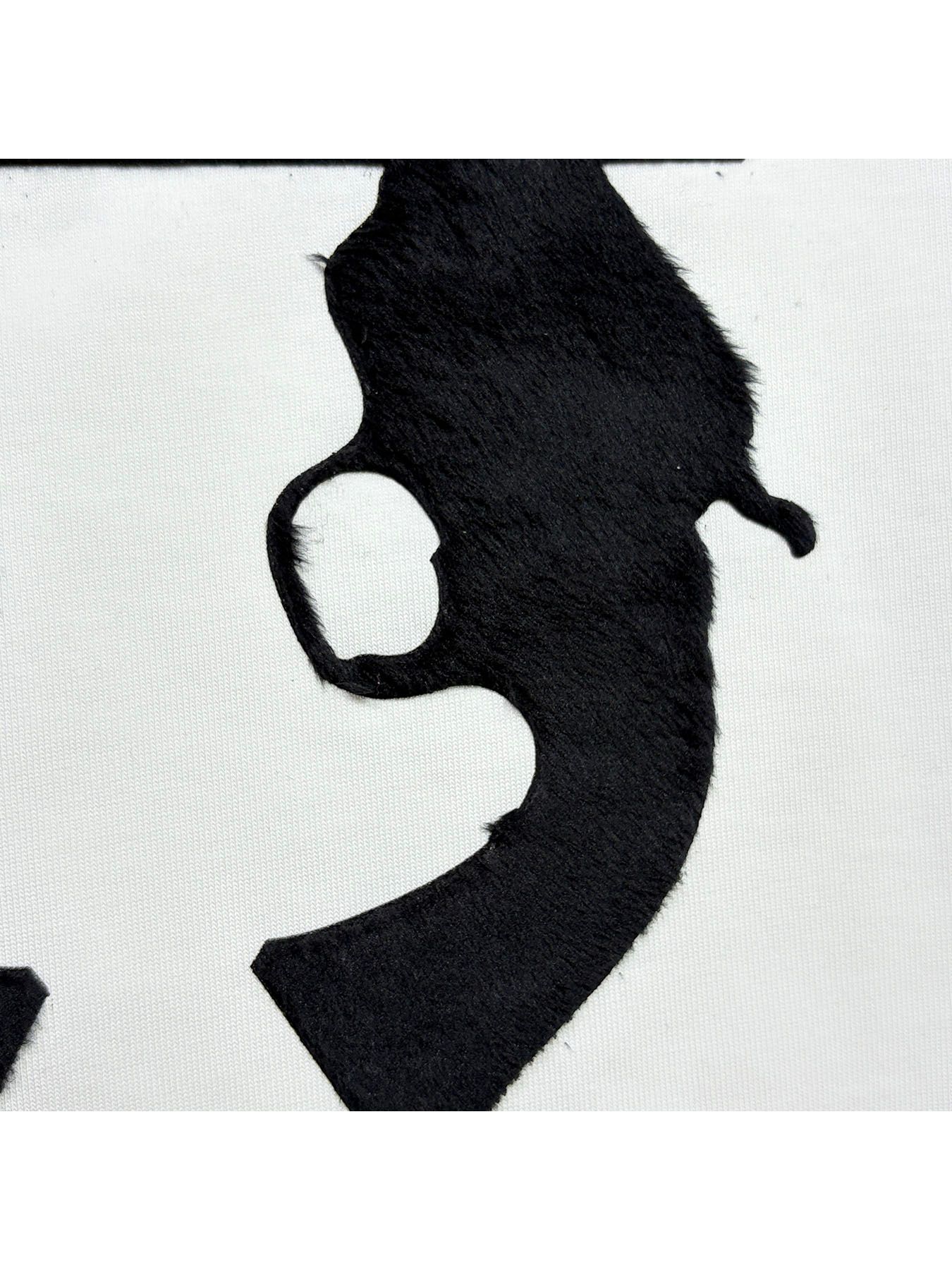 【予約品 3月9日(月) 18:00 締切】LA FUR PRINT L/S T / LA ファープリント ロンT / ブラック×ブラック