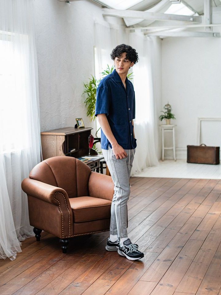 《予約品3月3日18：00締め》 PILE BEACH SHIRTS / パイルシャツ / ネイビー