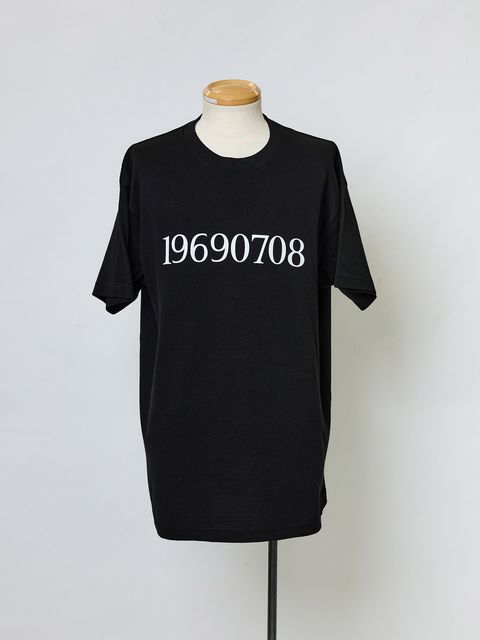 【予約品 10月26日(日) 締切】Organic Cotton T-Shirts / オーガニックコットン Tシャツ / ブラック《Personal Order NUMBER 商品》