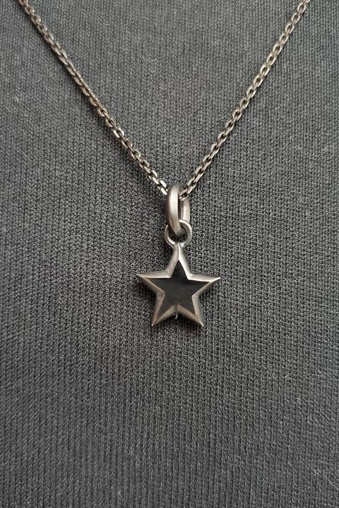 STAR CHARM PENDANT / SV925.BK