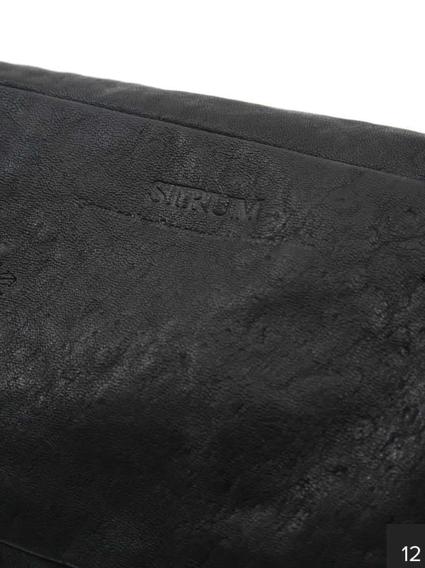 Pit Vegetable Full Tanned Shrinked Horsehide Body Bag / フルタンニン ピット鞣し シュリンク ホース ハイド ボディー バッグ / HIGH THROTTLE / ブラック