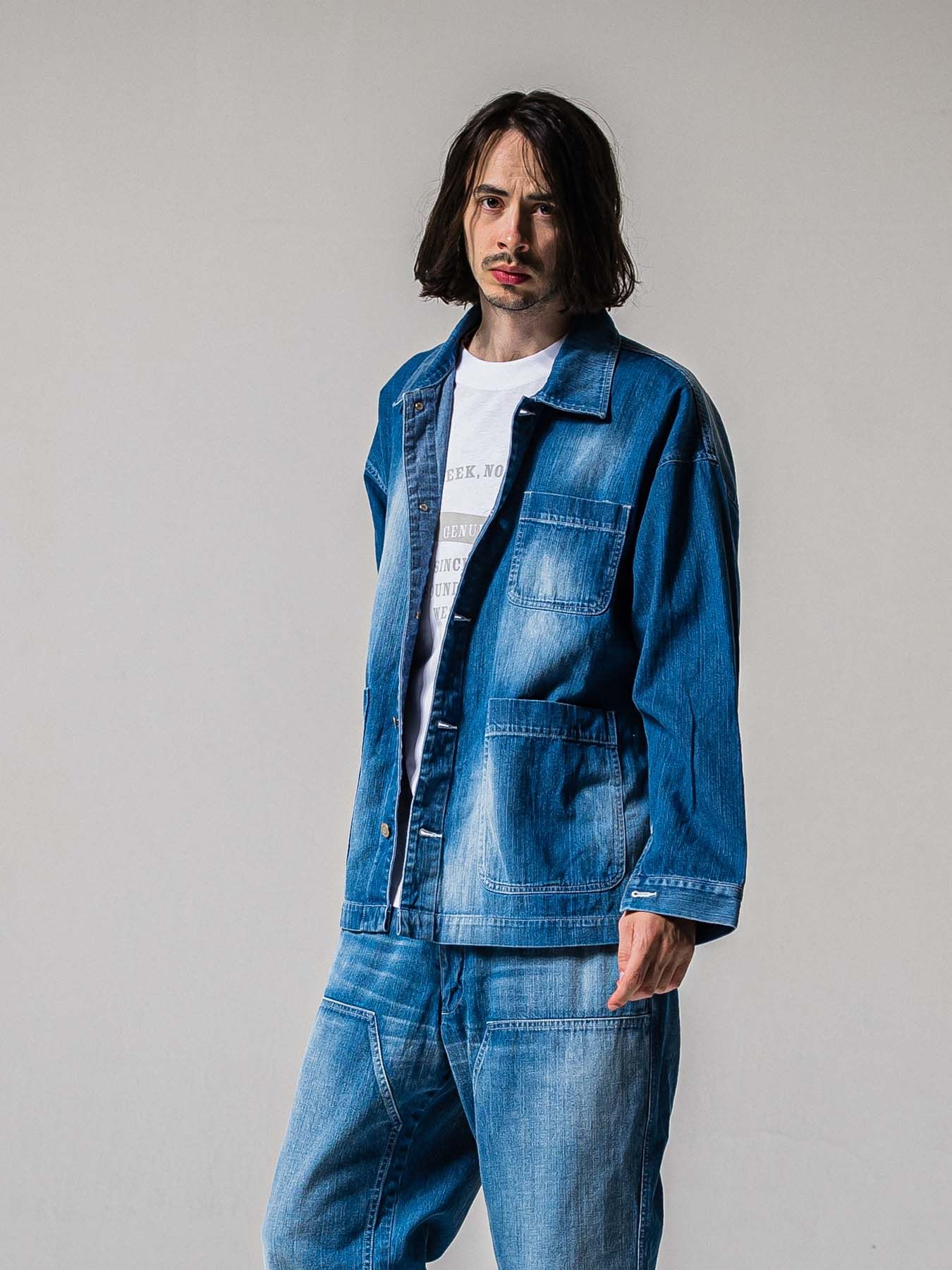 【予約品 11月16日(日) 締切】RC COVER ALL / ライトデニムカーバーオールジャケット / ライトインディゴ