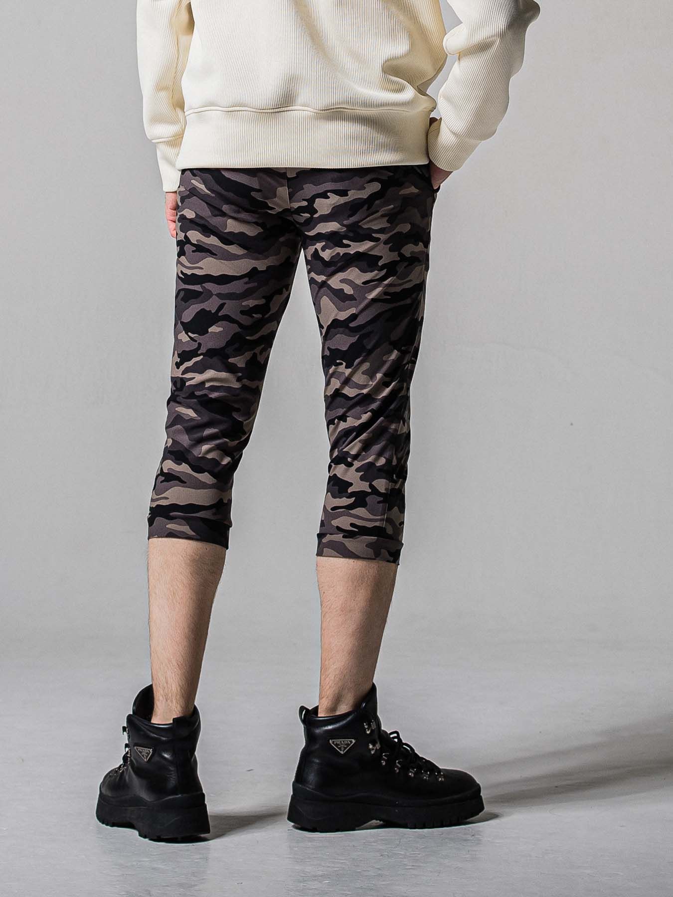 【予約品 11月16日(日) 締切】RE CROPPED PT / ナイロン イージークロップドパンツ / カモブラック