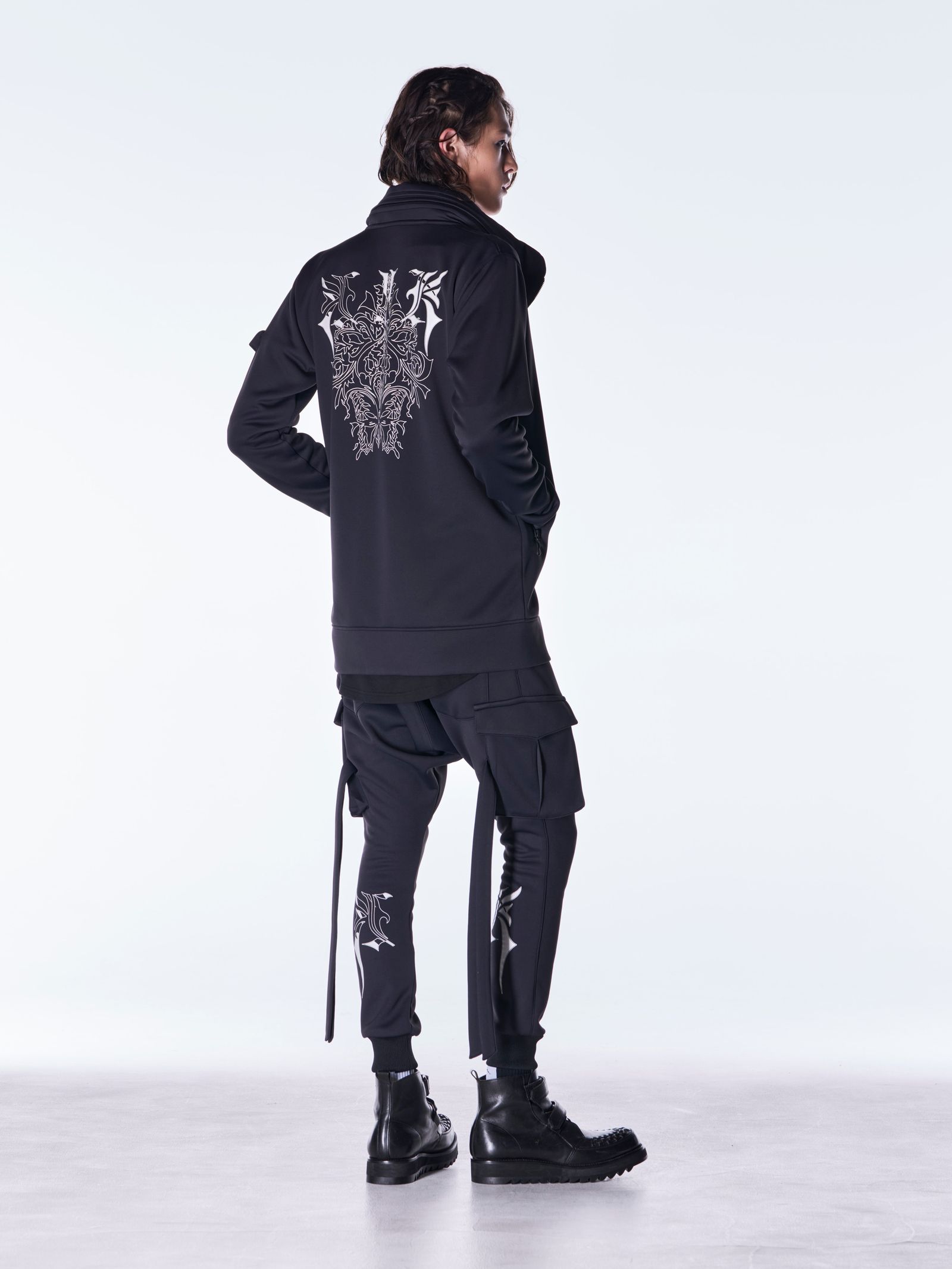 【予約品 6月29日(月) 締切】Double Knit Jersey Stand Collar Blouson / スタンドカラー ブルゾン / ブラック