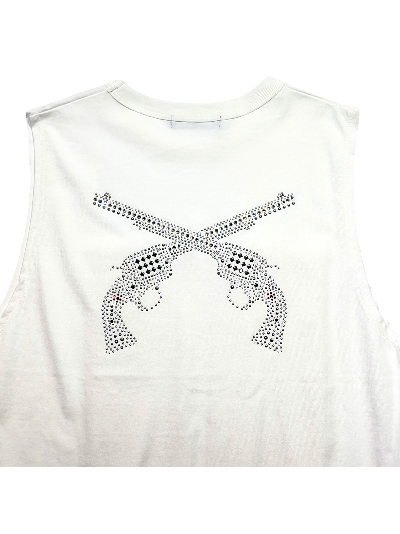 【予約品 8月23日(日) 締切】SLEEVELES TEE METAL / メタル / ホワイト