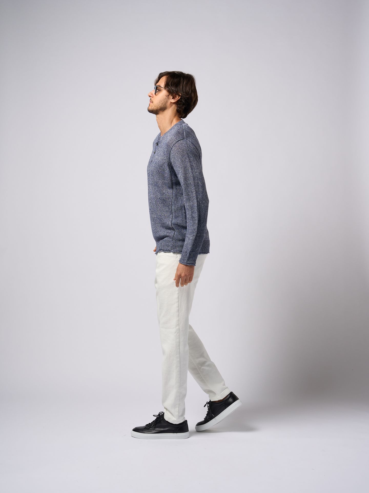 wjk - 【予約品9月19日 10時締め】 linen henley knit wjk - 【予約品9月19日 10時締め】 linen henley knit