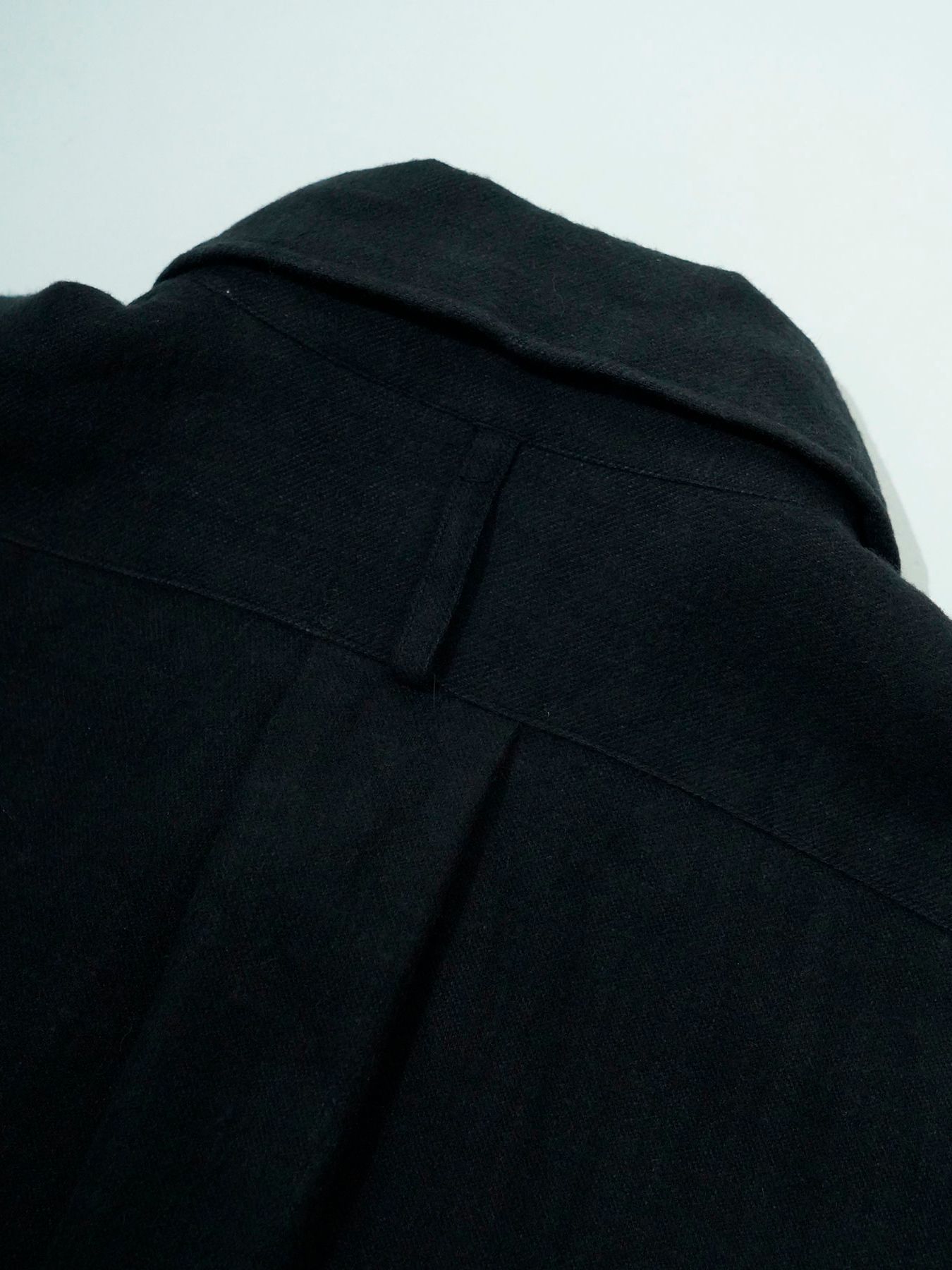 【予約品 5月7日(水)AM10時  締切】Brushlinen / リネンシャツ / ブラック