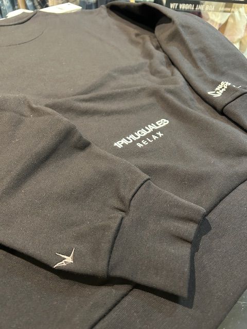 THE SIMPSONS CREW NECK スウェット / ブラック1PIU1UGUALE3 RELAX