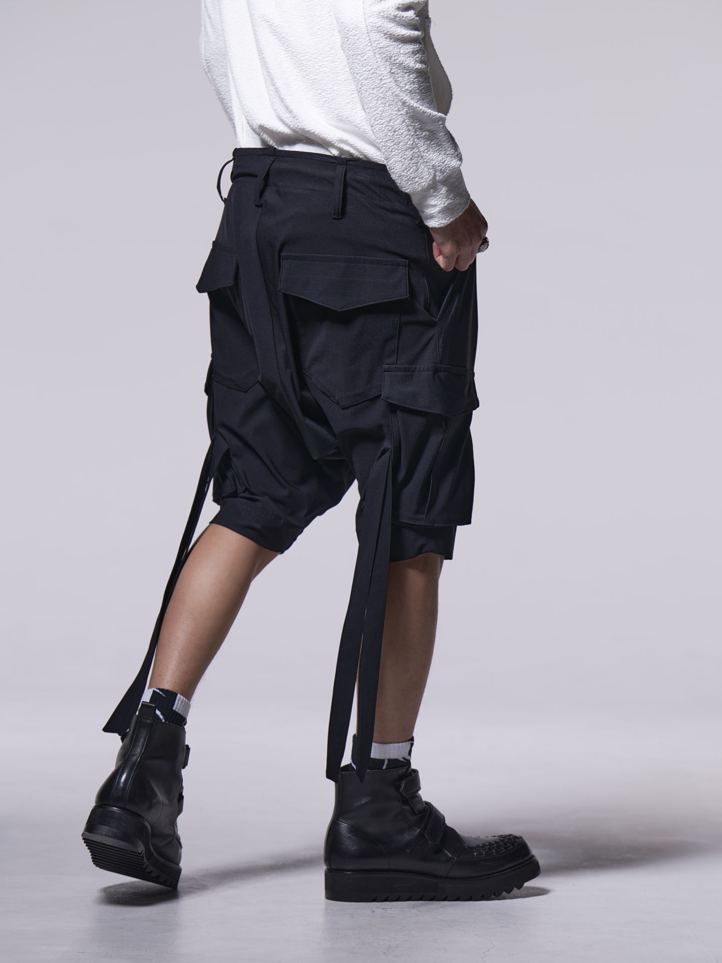 《予約品》 SarouelShortCargo / サルエルショートカーゴ / ブラック