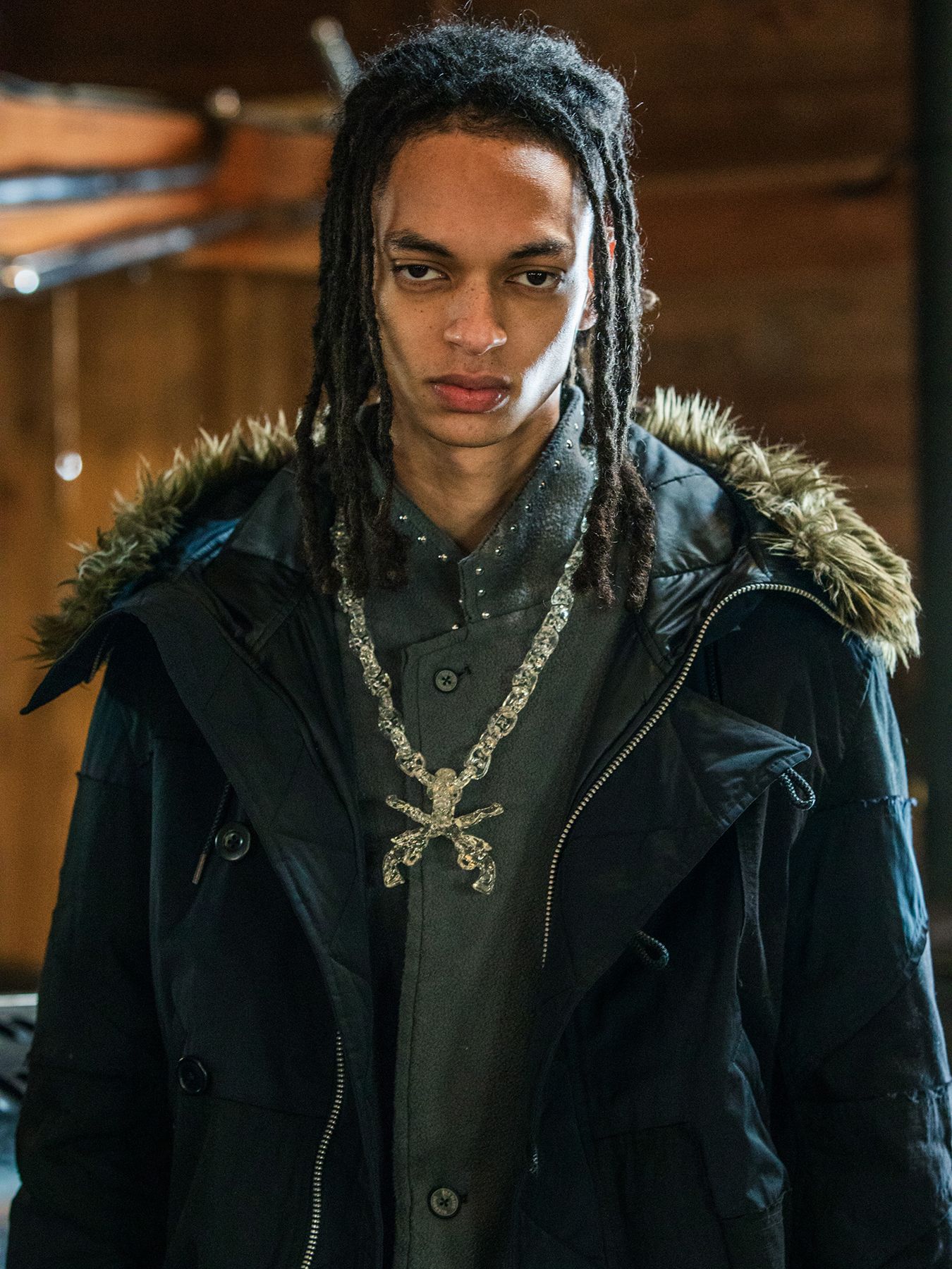 【予約品 3月9日(月) 18:00 締切】FLEECE STUDZ JKT / スタッズ フリース ショートコート / グレー