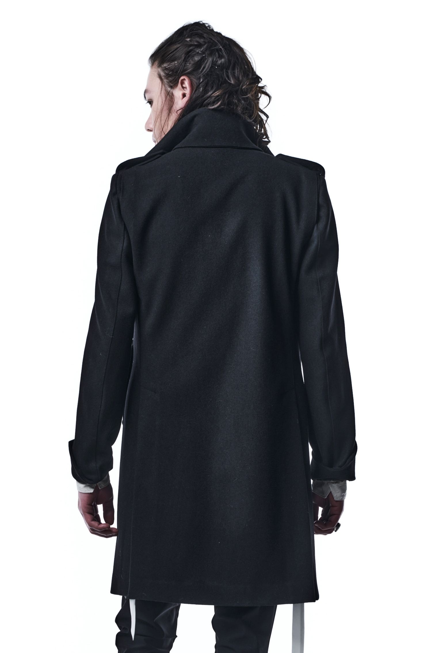 《予約品》 SingleNapoleonJacket テーラードジャケット 100`sMelton / Black 【kiryuyrik】 10月入荷予定