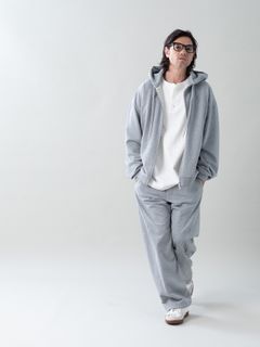 【予約品 5月6日(水) 締切】MOLD-SWEATPARKA / スウェットジップパーカー / 杢グレー