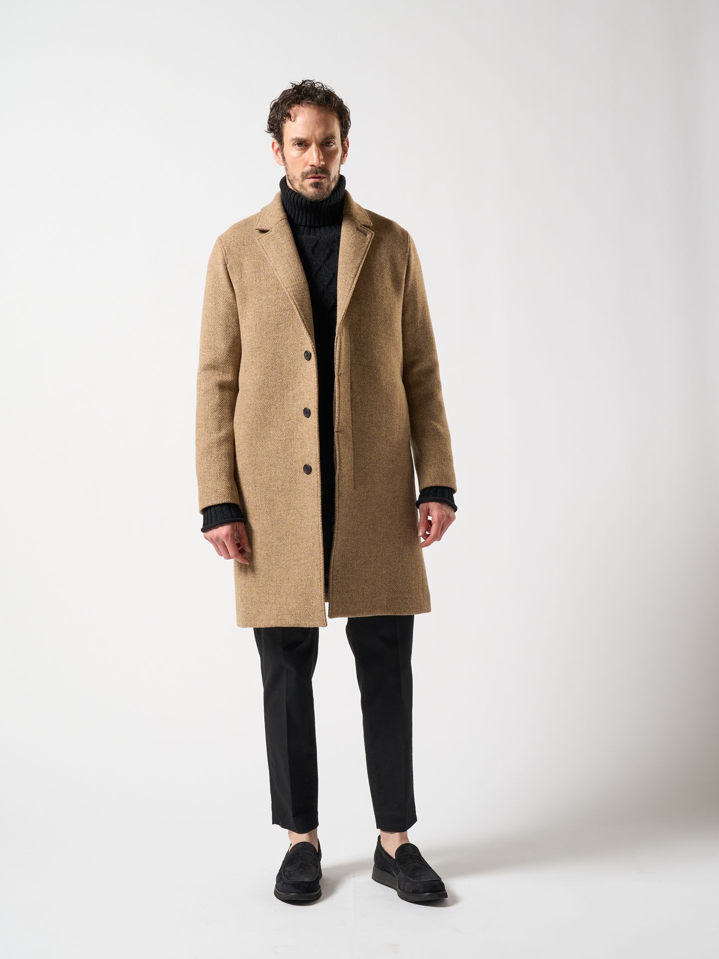 wjk - 【予約品】 classical chester coat / コート / ネイビー