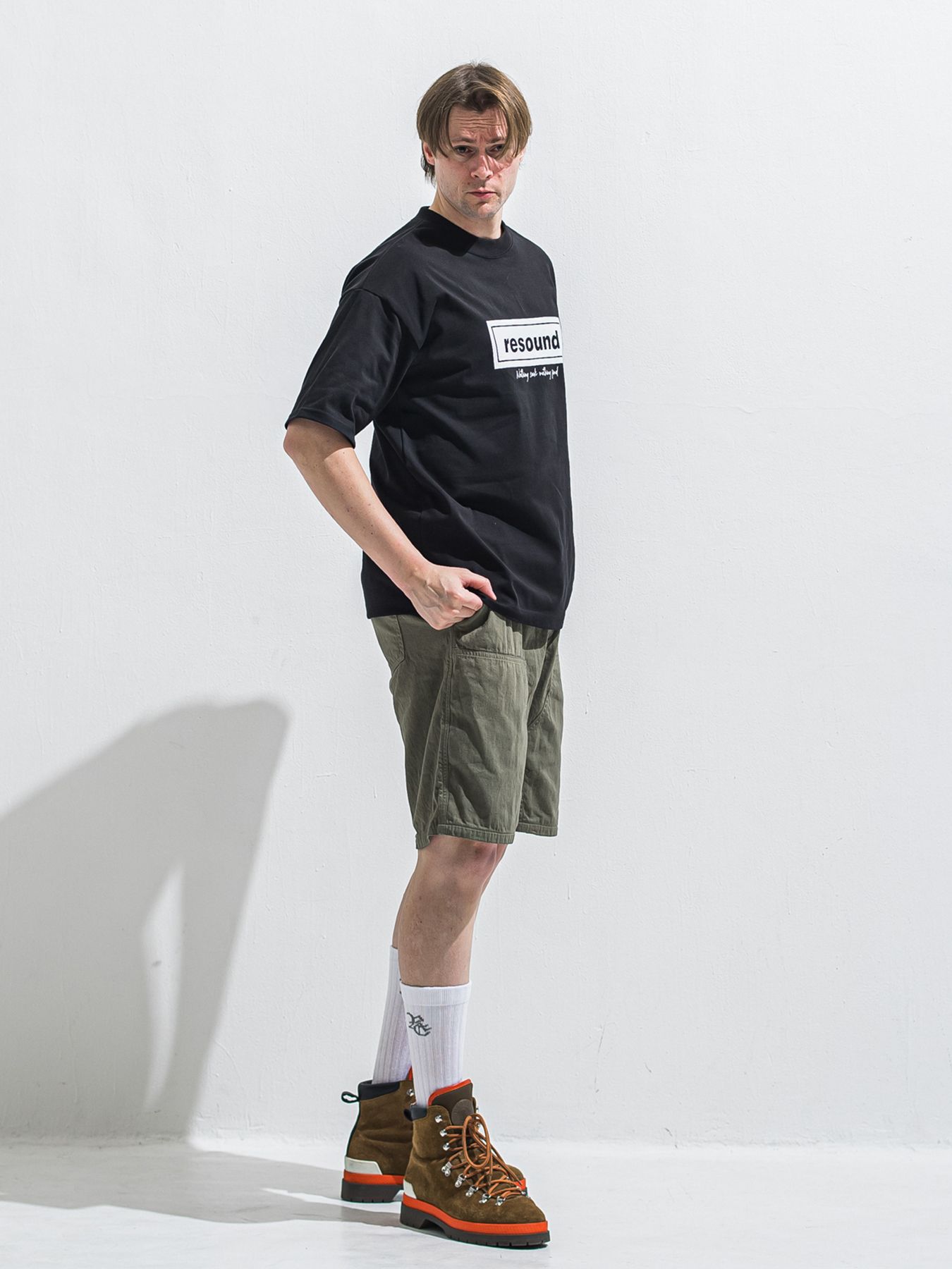 【予約品 2月15日(日) 18:00 締切】BOX OVER TEE / ボックスロゴオーバーTシャツ / ブラック