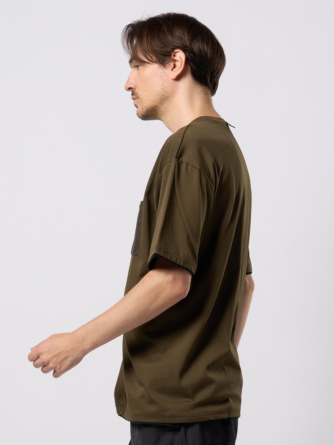 【予約品 9月23日(火) 締切】cool touch zip-pocket S/S / クールタッチ ジップポケット ショートスリーブ / カーキ