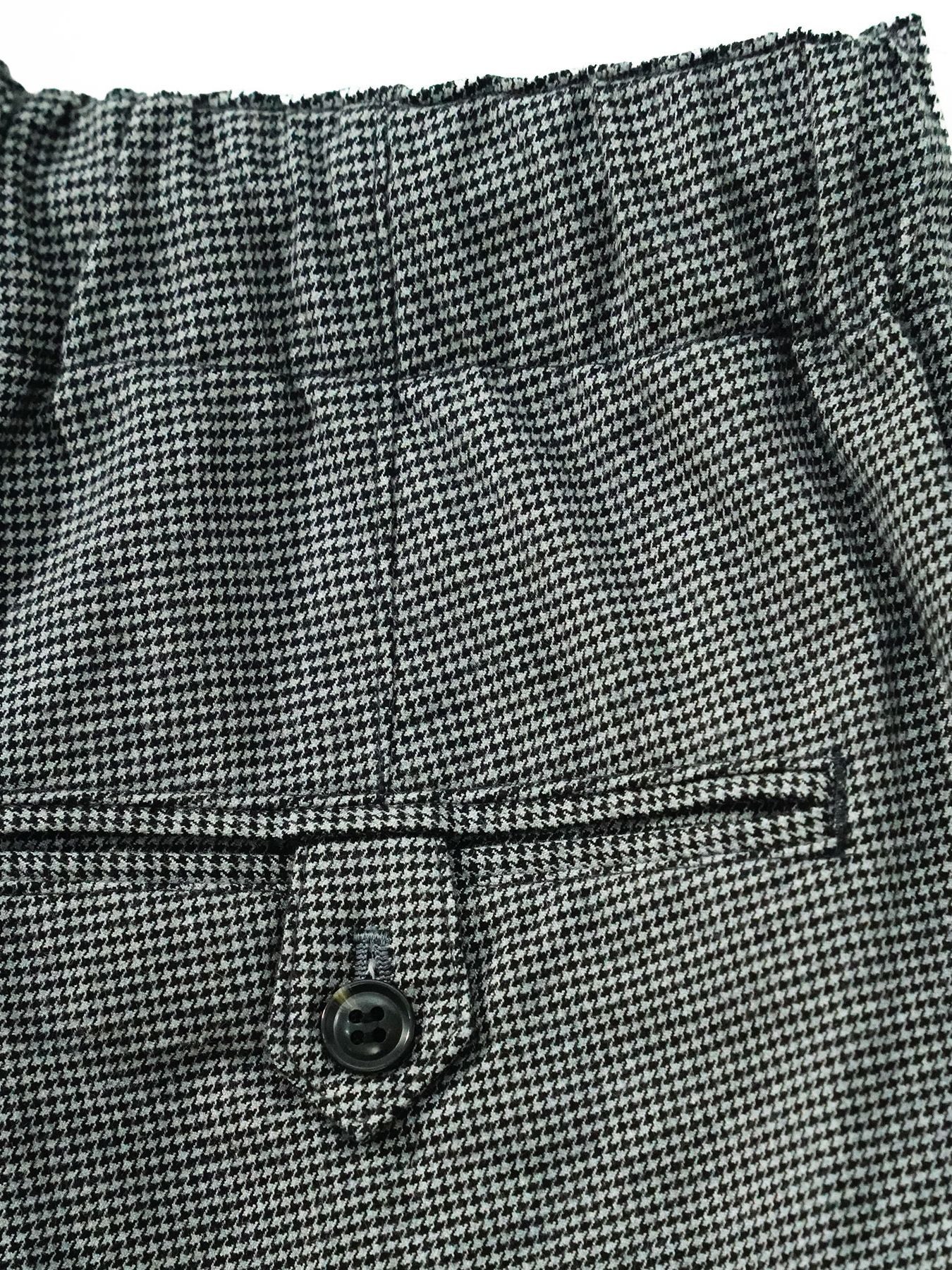【予約品 6月2日(月) AM10時 締切】ZEUSSTRETCH / ワイドトラウザーズ / 千鳥グレー