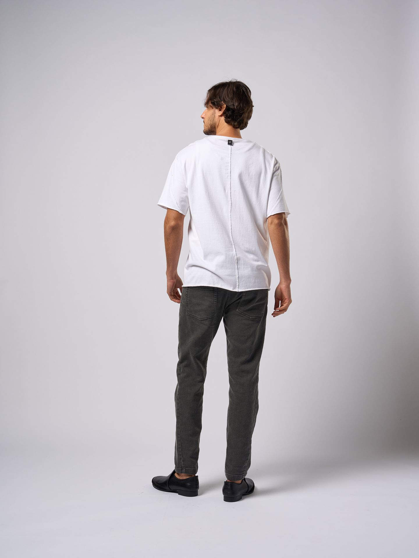 【予約品9月19日 10時締め】 denim jersey 5PK pants  / デニムジャージ / usedブラック