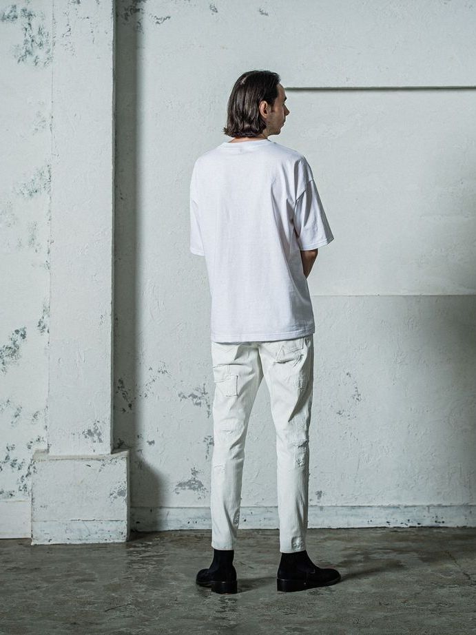 《予約11月17日19時締め》 college overT / オーバーTシャツ / ホワイト