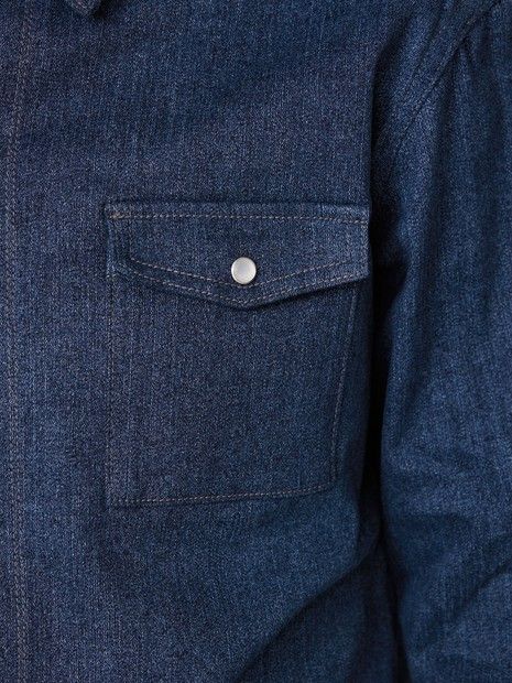 長袖 デニムシャツ インディコ5351