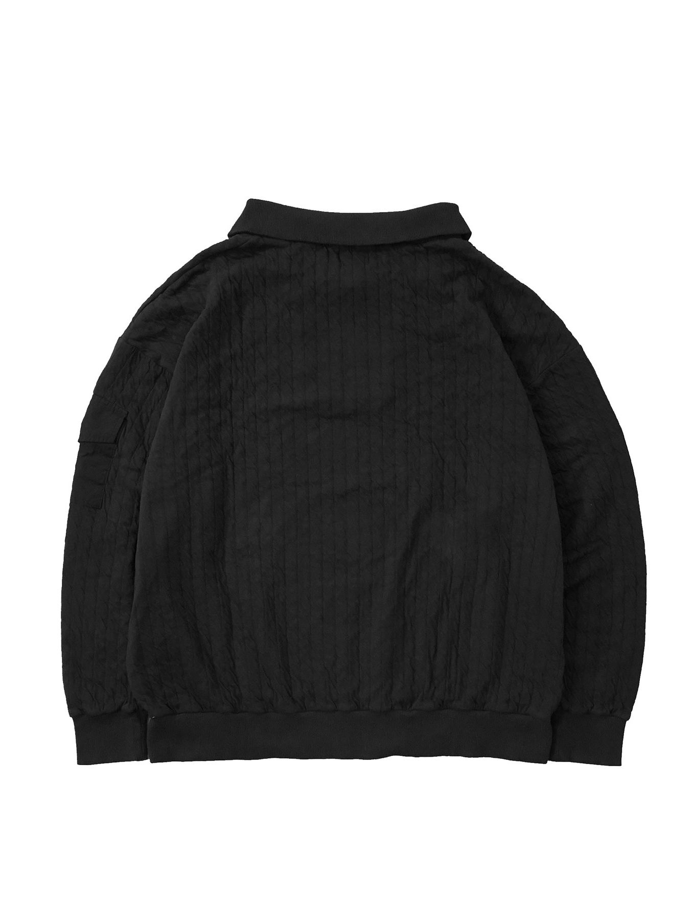 【予約品】 LAYERWARM / ZIPポロ / ブラック