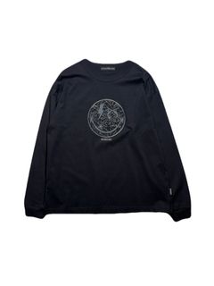 【予約品 3月9日(月) 18:00 締切】ORG/CO L/S T SMILE / スマイルプリント オーガニックコットン ロンT / ブラック