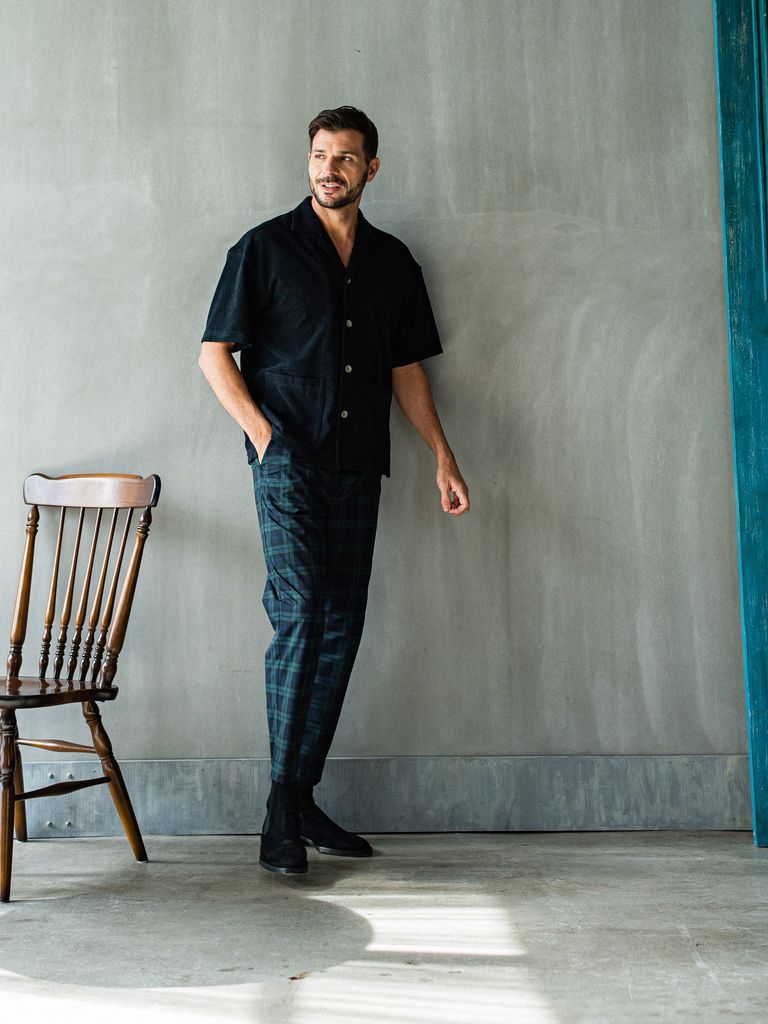 《予約品3月3日18：00締め》 PAT WIDE EASY PANTS / イージーパンツ / グレンチェック
