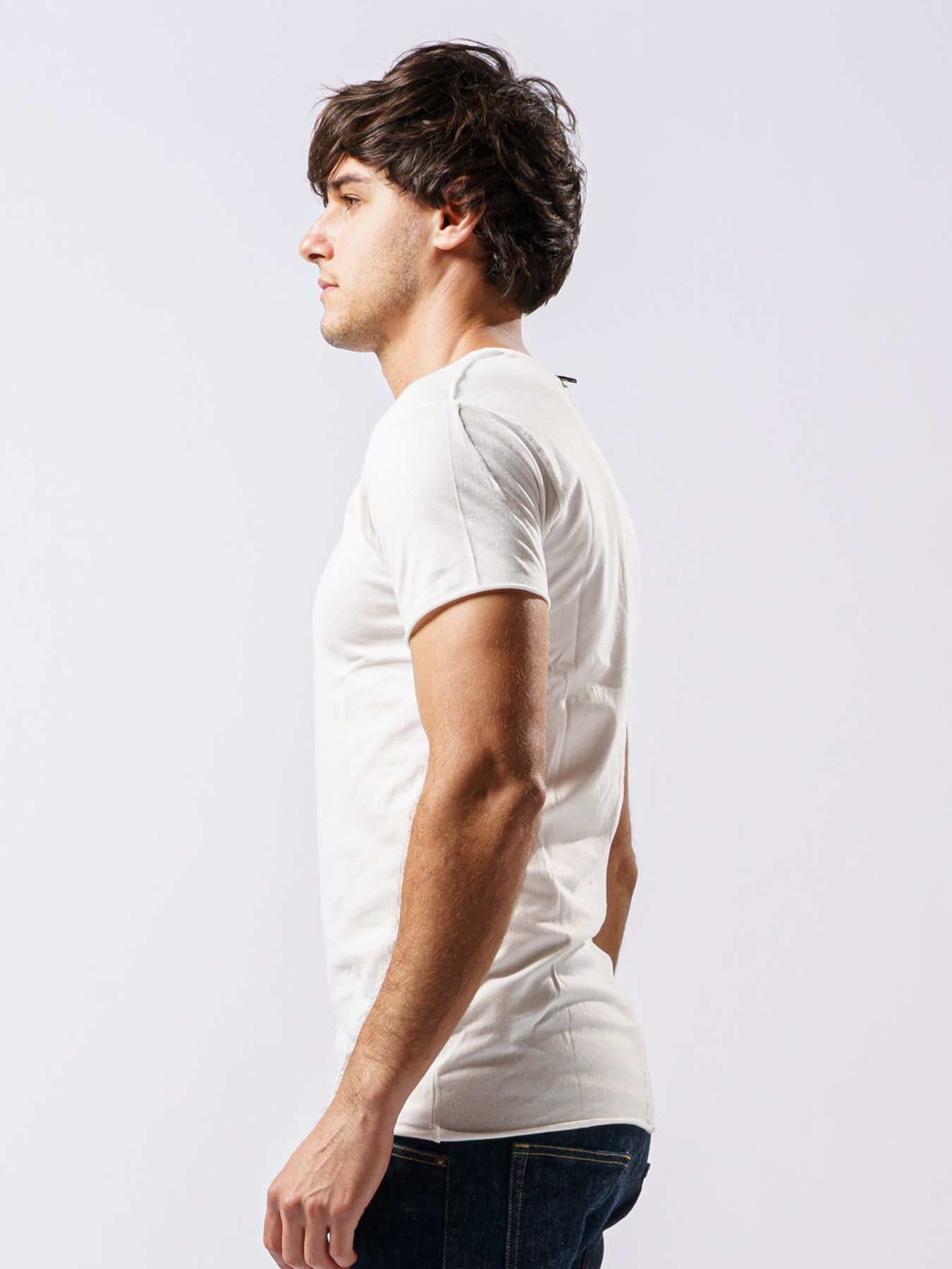 【予約品 1月25日(日) 締切】3 in pack-T S/S / 3インパック ショートスリーブ Tシャツ / ホワイト / クルーネック、Vネック、ディープVネック